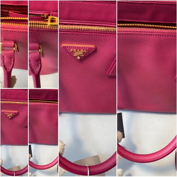 ๐PRADA Saffiano Lux FUXIA two way bag๐ - Picture 7 of 17